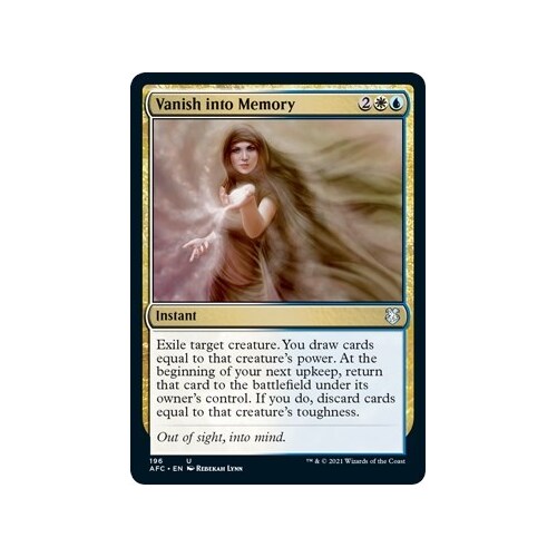 Vanish into Memory