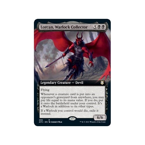 Lorcan, Warlock Collector (Extended Art)