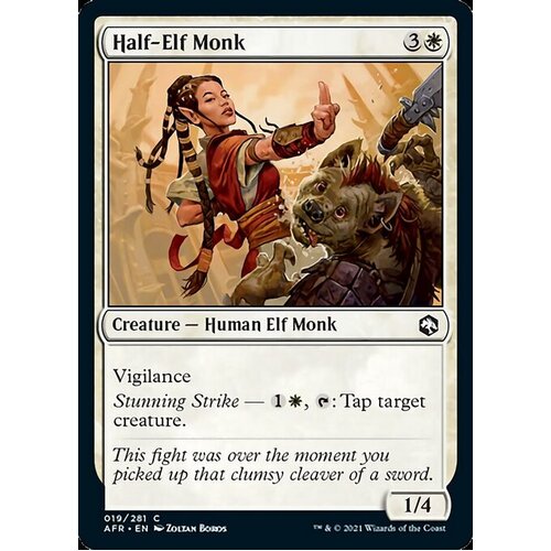 Half-Elf Monk - AFR