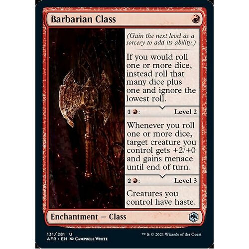 Barbarian Class - AFR