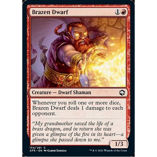 Brazen Dwarf - AFR