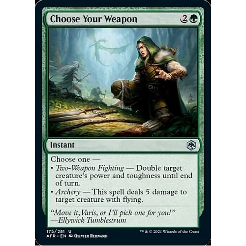 Choose Your Weapon - AFR