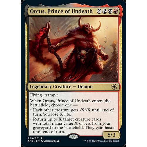 Orcus, Prince Of Undeath - AFR
