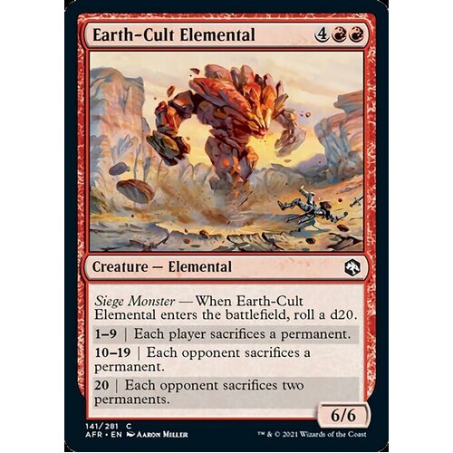 Earth-Cult Elemental FOIL - AFR