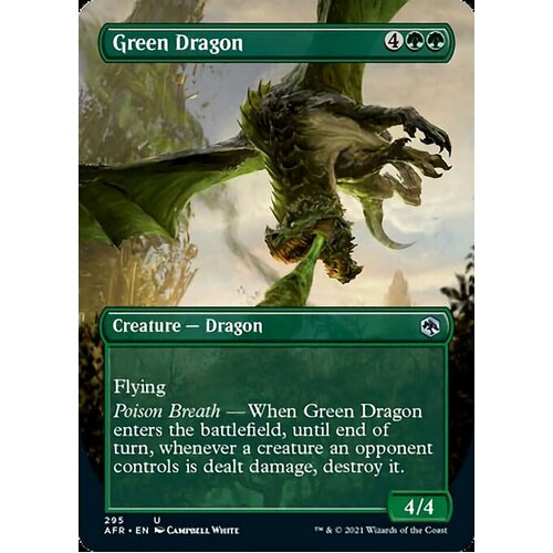 Green Dragon (Borderless) FOIL - AFR