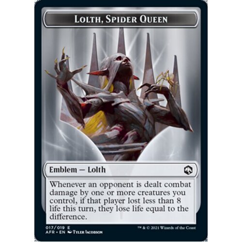 1 x Lolth, Spider Queen Emblem Token - AFR