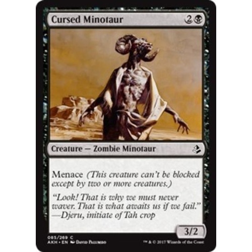 Cursed Minotaur FOIL - AKH