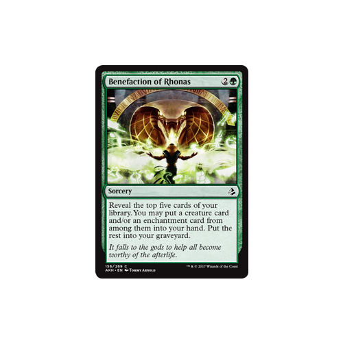 Benefaction of Rhonas - AKH