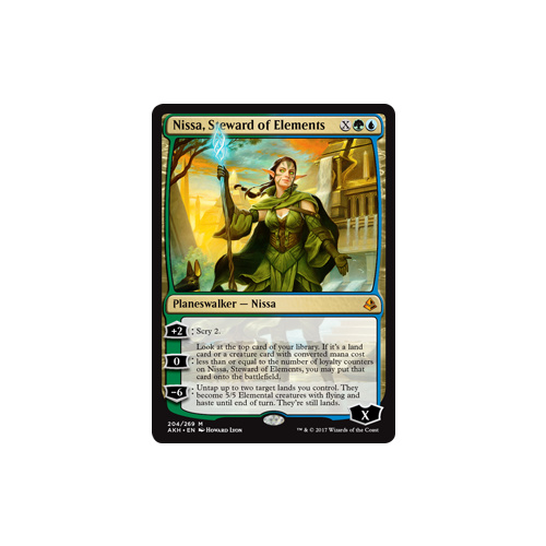 Nissa, Steward of Elements FOIL - AKH