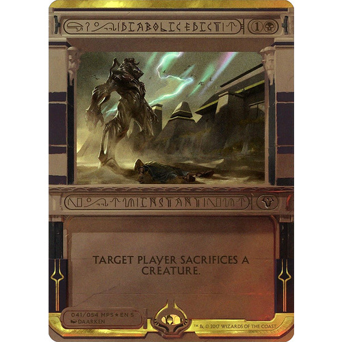 Diabolic Edict FOIL Invocation - AKH