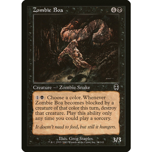 Zombie Boa FOIL - APC