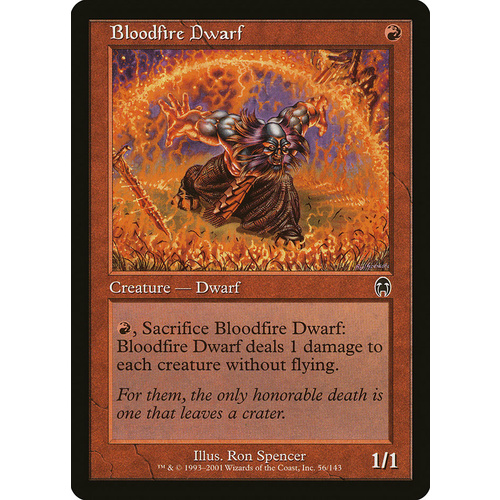 Bloodfire Dwarf FOIL - APC