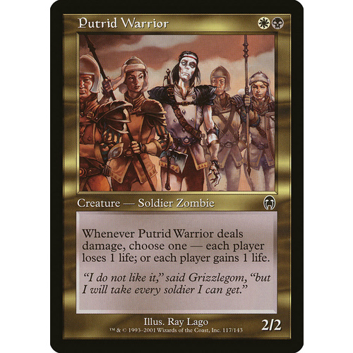 Putrid Warrior FOIL - APC