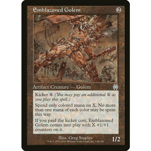 Emblazoned Golem FOIL - APC