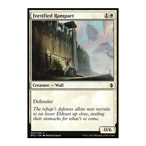 Fortified Rampart FOIL - BFZ