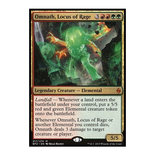 Omnath, Locus of Rage FOIL - BFZ