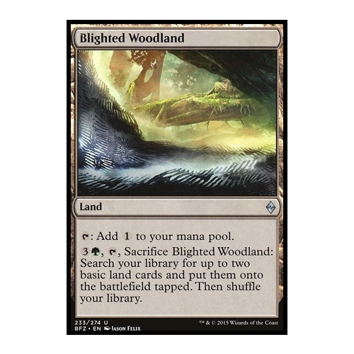 Blighted Woodland FOIL - BFZ