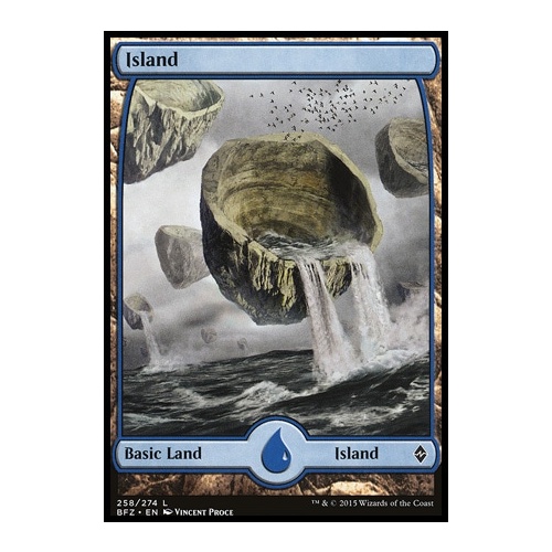 Island FOIL (258 - Full Art) - BFZ