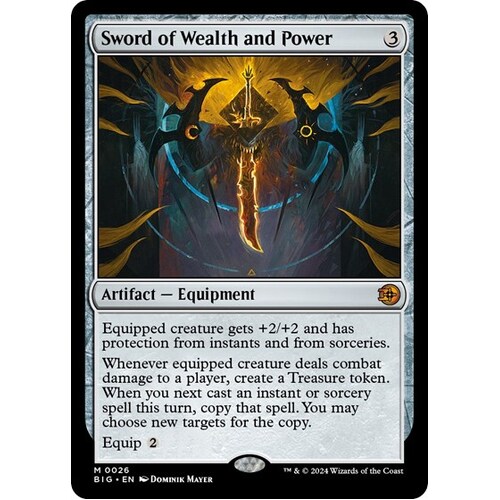 Sword of Wealth and Power FOIL - BIG