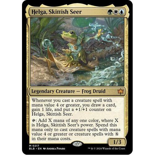 Helga, Skittish Seer FOIL - BLB