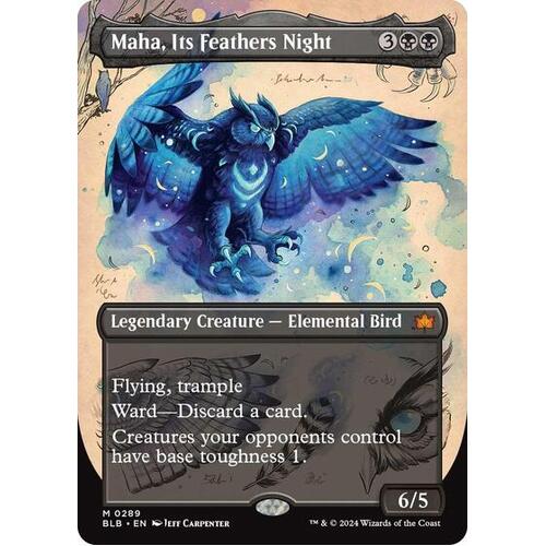 Maha, Its Feather Night (Borderless) FOIL - BLB