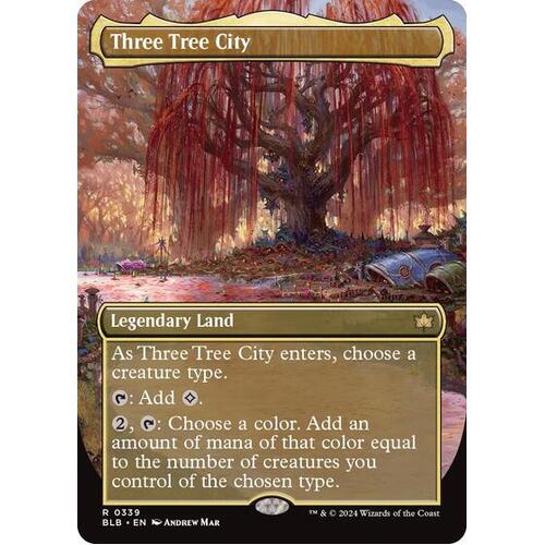 Three Tree City (Borderless) (0339) FOIL - BLB