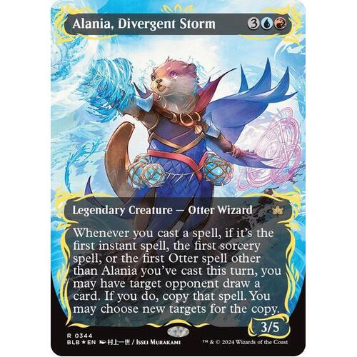 Alania, Divergent Storm (Borderless) (Raised Foil) FOIL - BLB