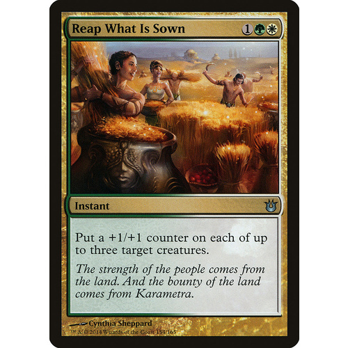 Reap What Is Sown - BNG