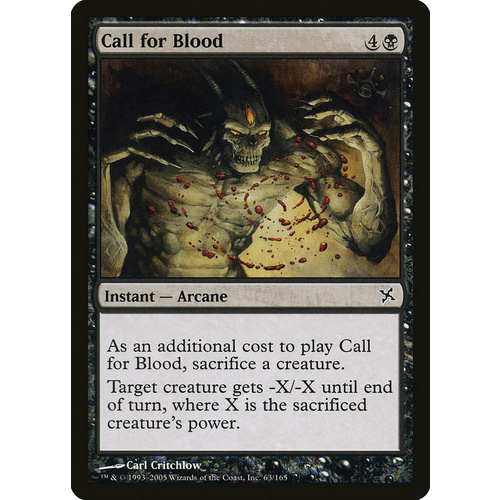 Call for Blood FOIL - BOK