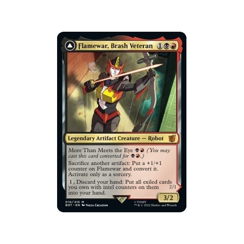 Flamewar, Brash Veteran FOIL - BOT
