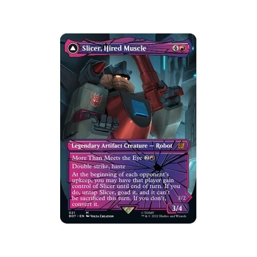 Slicer, Hired Muscle (Shattered Glass) FOIL - BOT