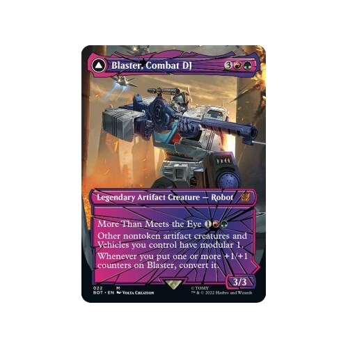 Blaster, Combat DJ (Shattered Glass) FOIL - BOT