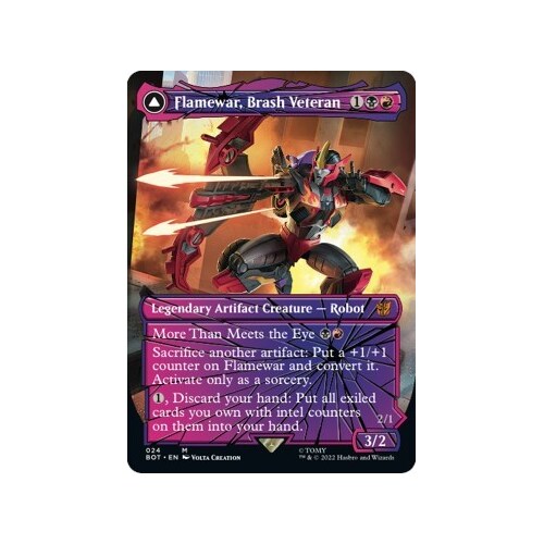 Flamewar, Brash Veteran (Shattered Glass) FOIL - BOT