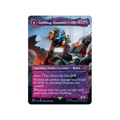 Goldbug, Humanity's Ally (Shattered Glass) FOIL - BOT