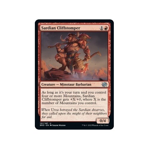 Sardian Cliffstomper - BRO