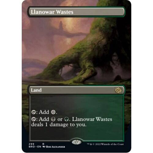 Llanowar Wastes (Borderless) BRO Decked Out Gaming