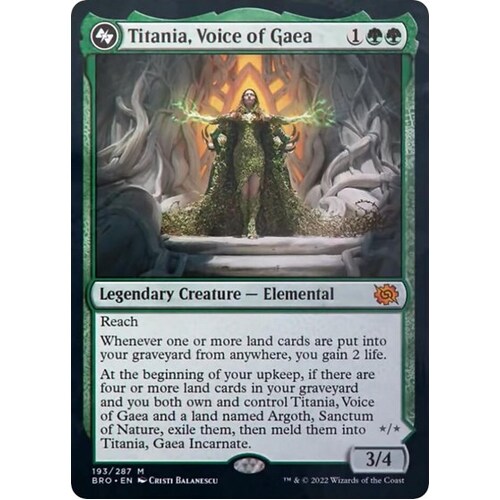 Titania, Voice of Gaea FOIL - BRO