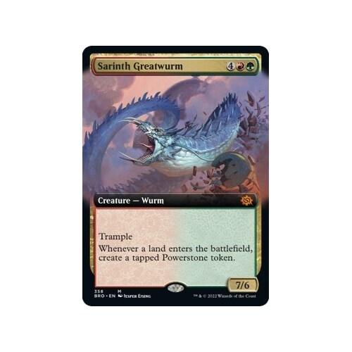 Sarinth Greatwurm (Extended Art) FOIL - BRO
