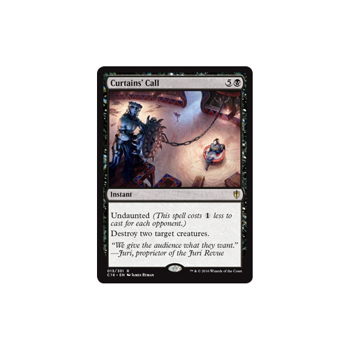 Curtains' Call - C16