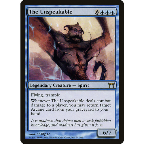 The Unspeakable FOIL - CHK