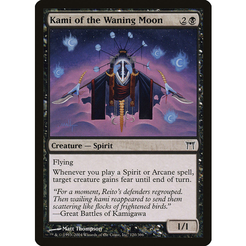 Kami of the Waning Moon FOIL - CHK
