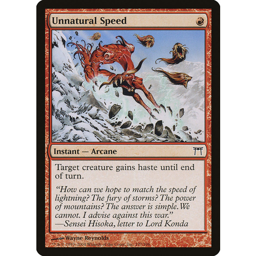 Unnatural Speed FOIL - CHK