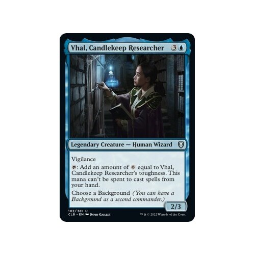 Vhal, Candlekeep Researcher