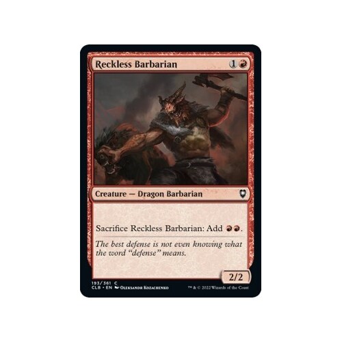 Reckless Barbarian FOIL