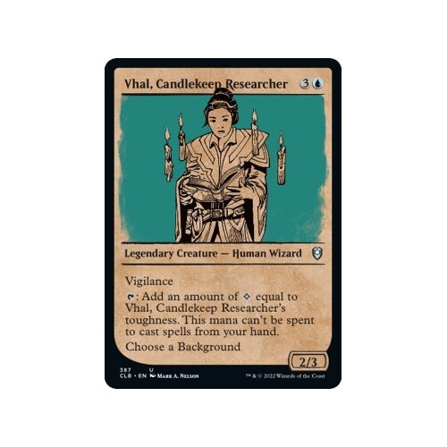 Vhal, Candlekeep Researcher (Showcase) FOIL