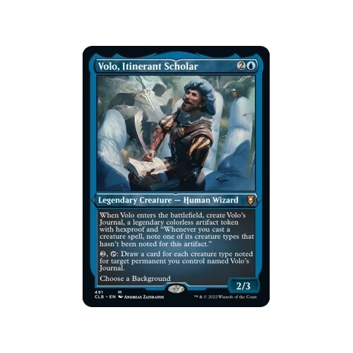 Volo, Itinerant Scholar (Etched Foil)