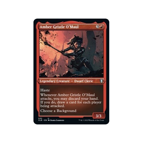 Amber Gristle O'Maul (Etched Foil)
