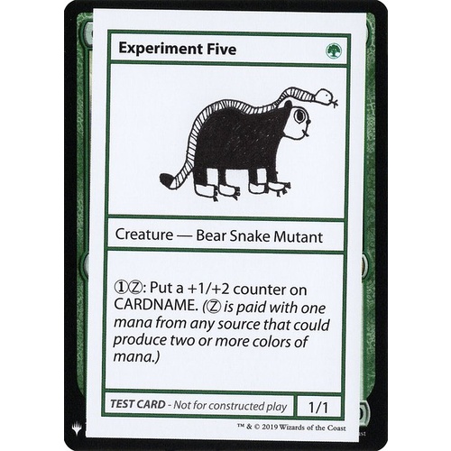 Experiment Five