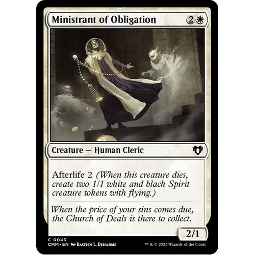 Ministrant of Obligation - CMM