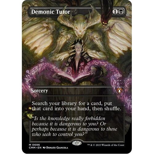 Demonic Tutor (Borderless) FOIL - CMM